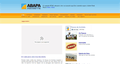 Desktop Screenshot of abapa.org.br